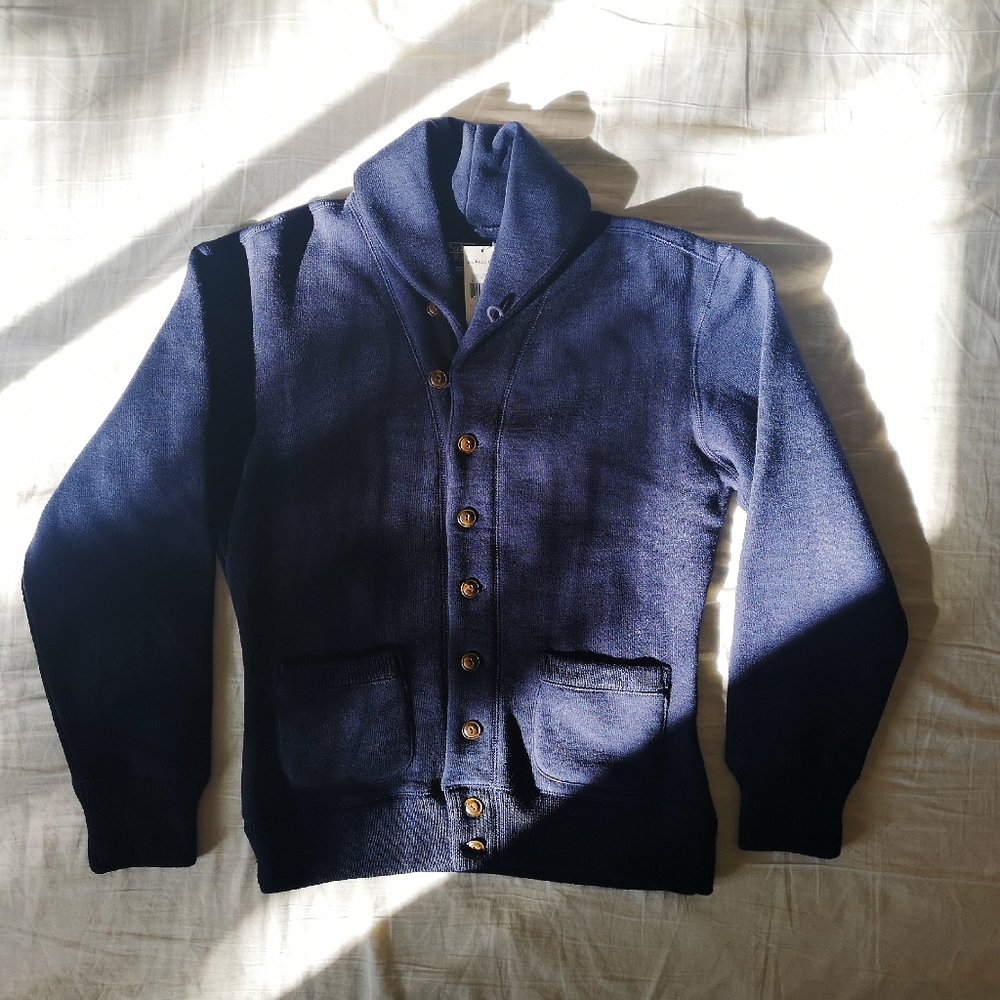 NWT Polo Ralph Lauren Wool Shawl Cardigan M